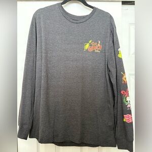 Dr. Seuss The Grinch Charcoal size XL Long Sleeve Tee